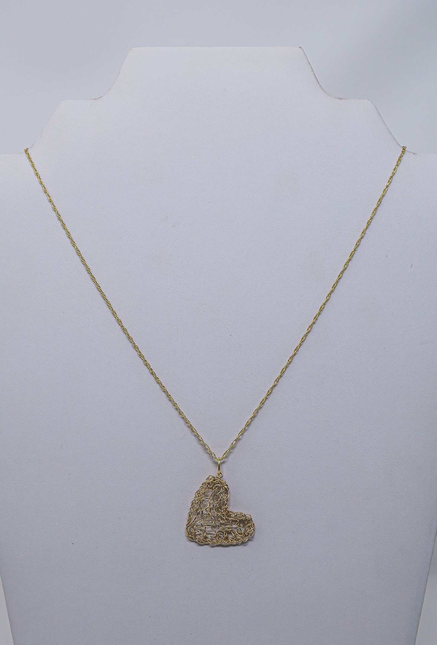 Gold-filled Heart Pendant on a 18” Gold-Filled Chain | by Kathryn Stanko