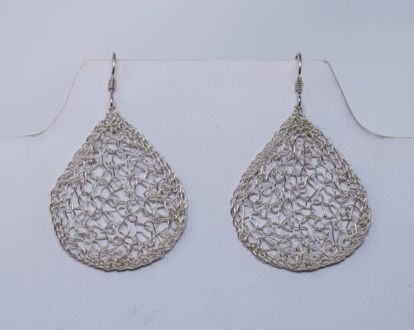 Fine Silver Earrings, Large Drops | by Kathryn Stanko