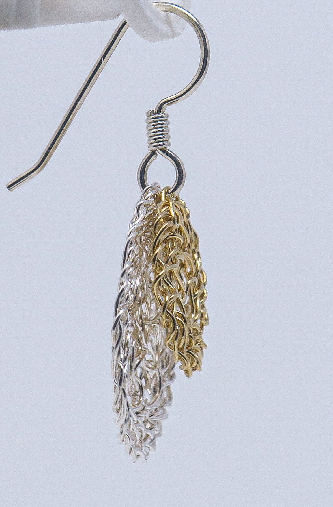 Gold-filled and Silver Leaf Earrings | by Kathryn Stanko