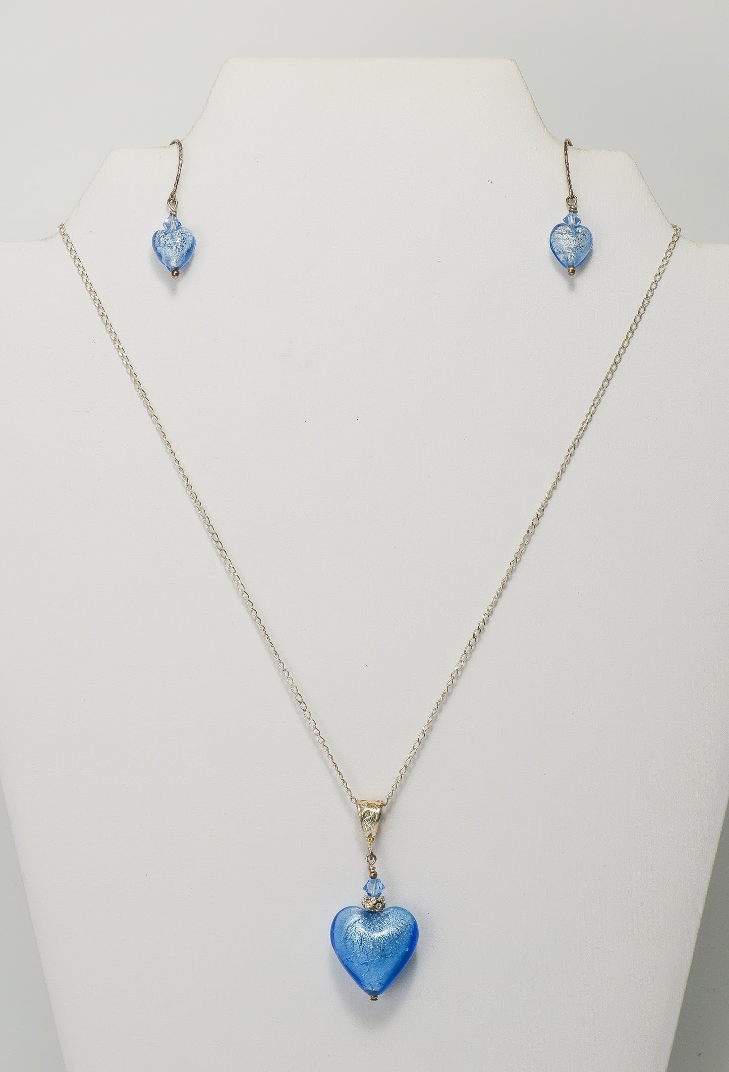 Heart Pendant and Earrings | by Murano Glass