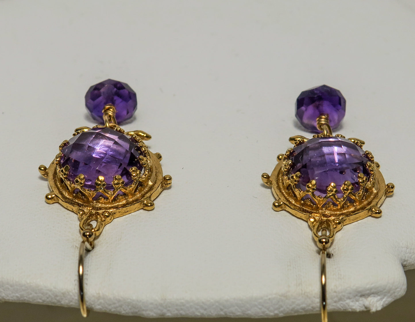 18K Vermeil and Amethyst Earrings | by Vanessa Mellet