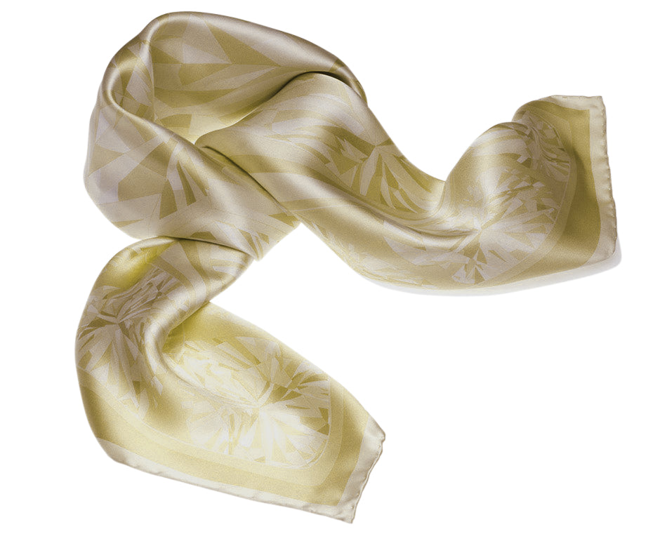 Jewels Square Scarf - Gold | by Greta Bonvini