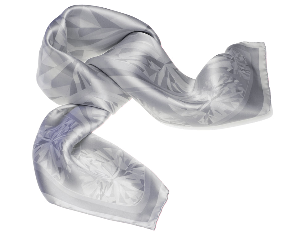 Jewels Square Scarf - Silver | by Greta Bonvini