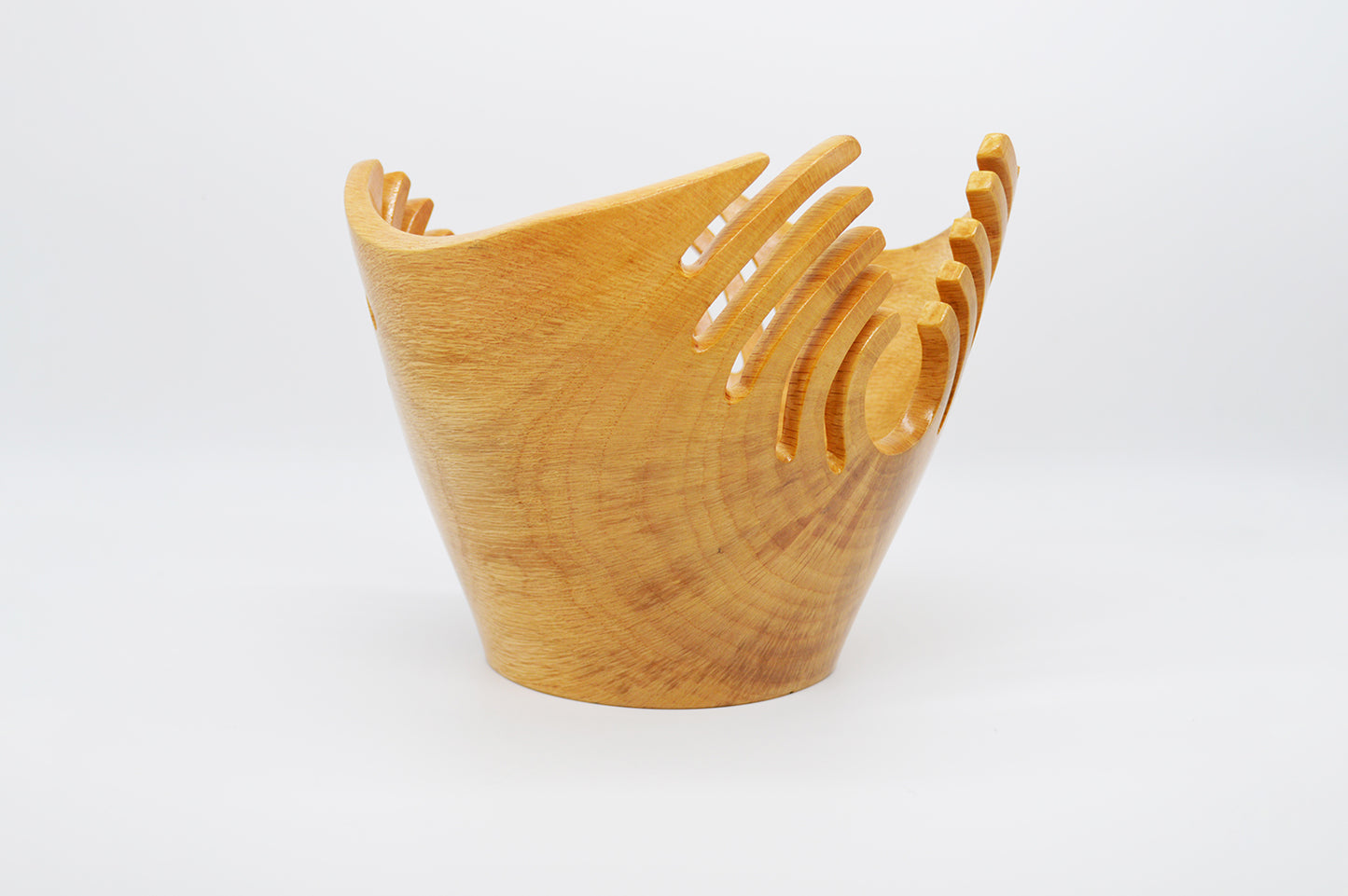 Large Bay Laurel Bowl Carved with Fingers | by David Wittenbrock
