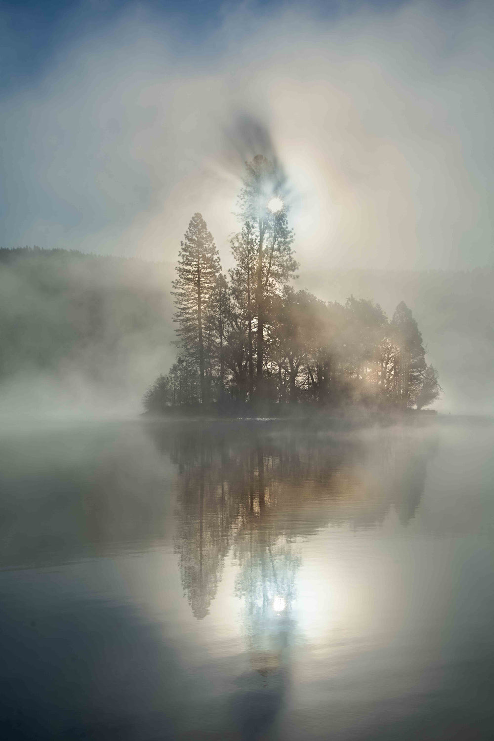 Lake Francis Mist - Metal Print | by Jonathan Beth