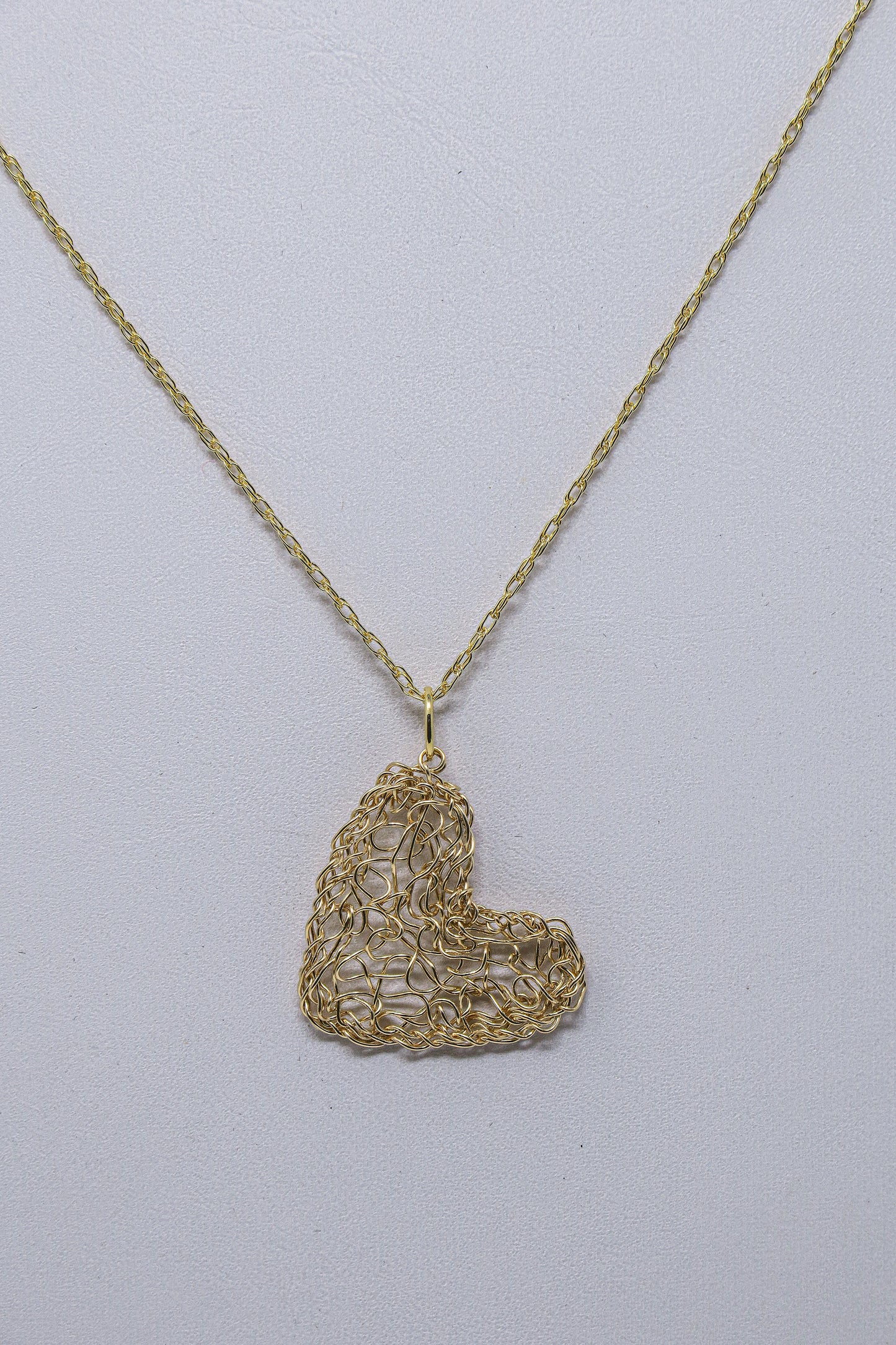 Gold-filled Heart Pendant on a 18” Gold-Filled Chain | by Kathryn Stanko