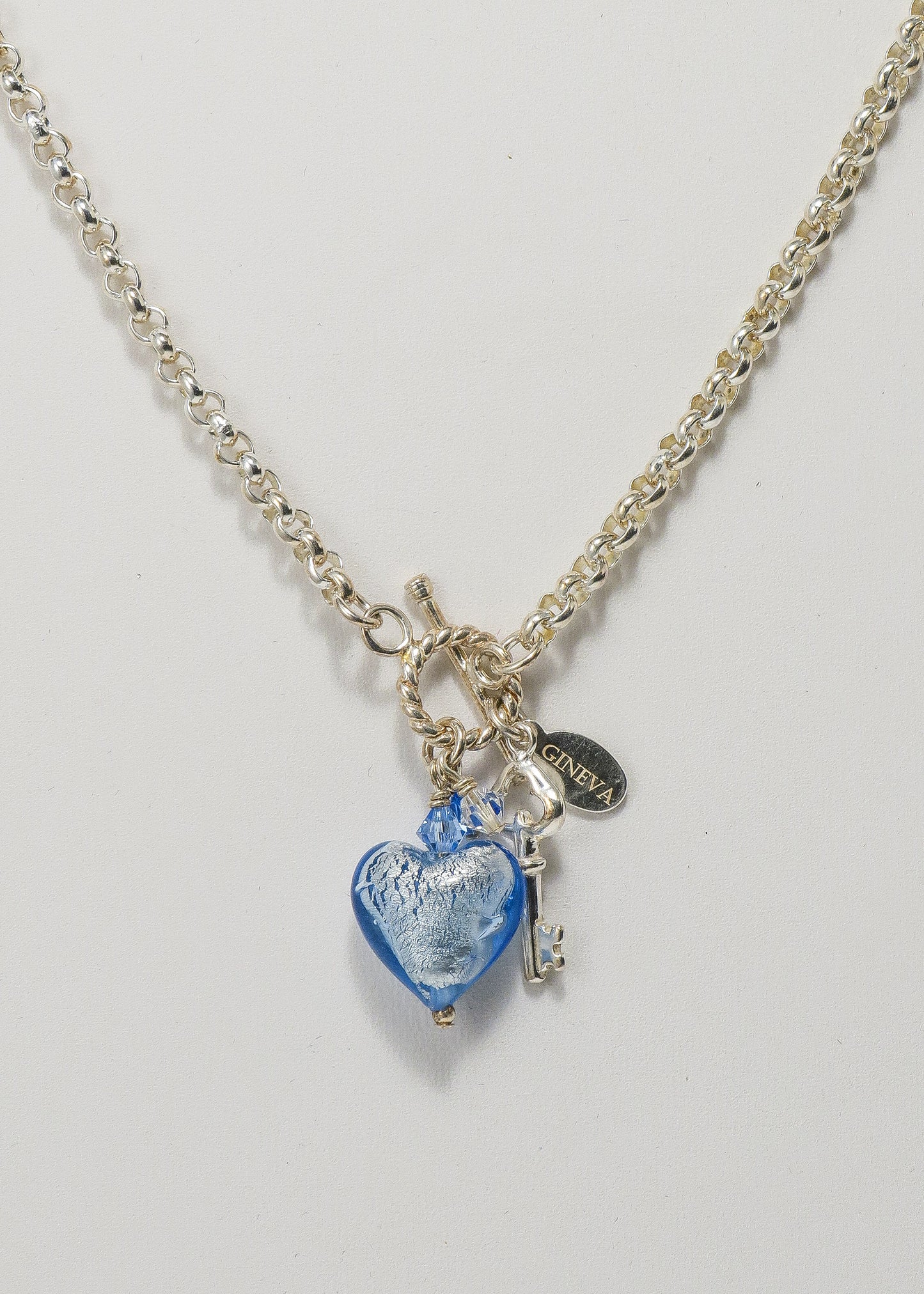 Key to My Heart Necklace and Earrings | by Murano Glass